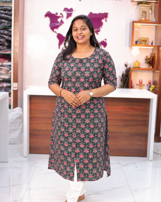 Budget Friendly Plus Size Aline Kurti - PSAK51