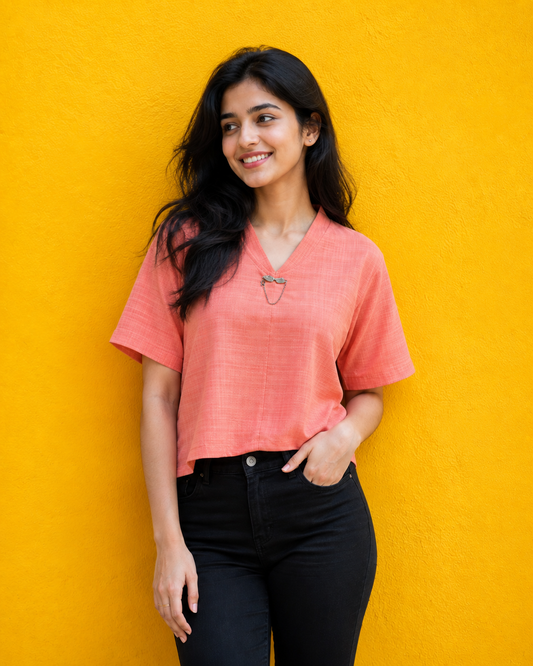 Peachy Breeze Short Top - ZLST02