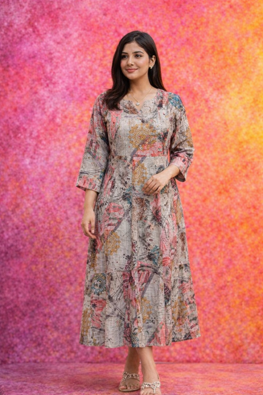 Fluorescent Grey Fluffy Midi - FFMD22