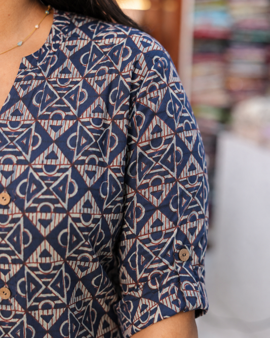 Budget Friendly Plus Size Aline Kurti - PSAK34