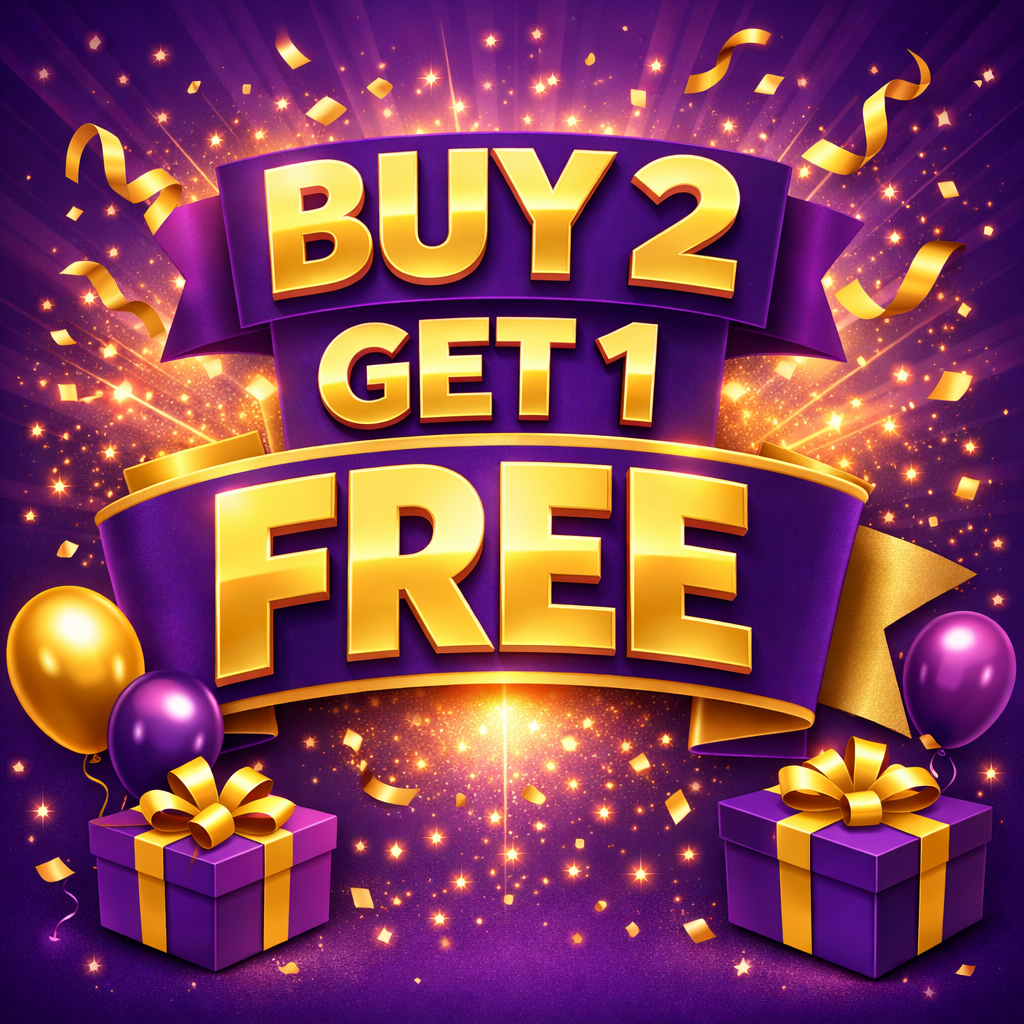 Buy 2 Get 1 FREE