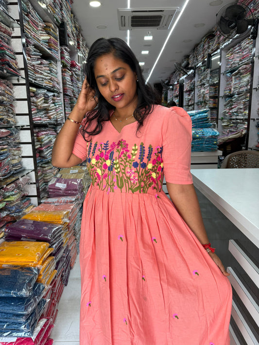 Crochet Maxi Peach