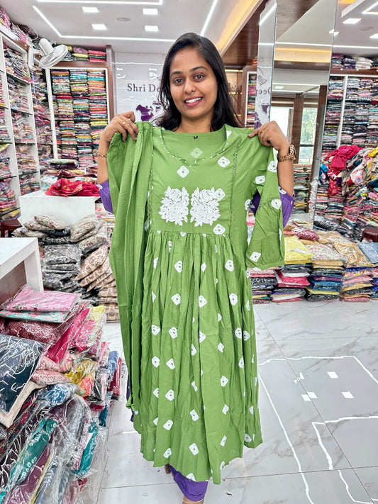 Vibrant Cotton Co Ord Set Green