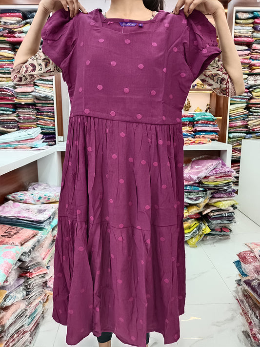 Wrinkle Puff Midi