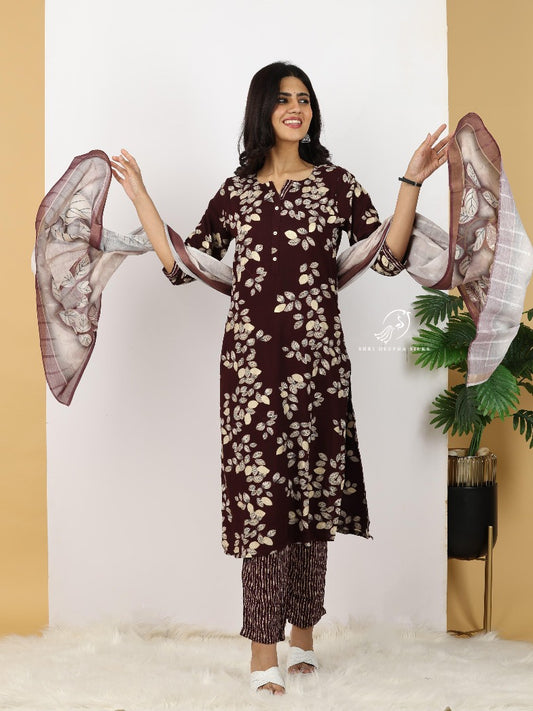 Spun Cotton Silk 3-Piece Salwar Set