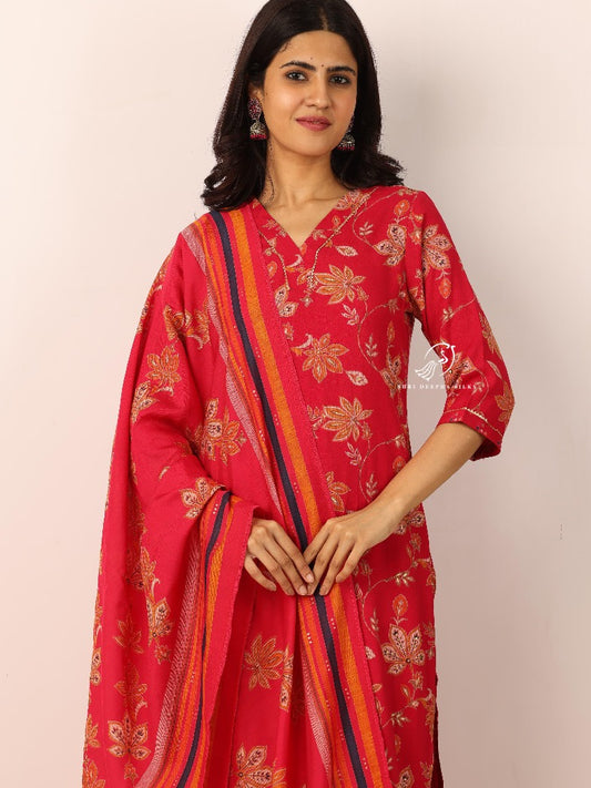Spun Cotton Silk 3-Piece Salwar Set