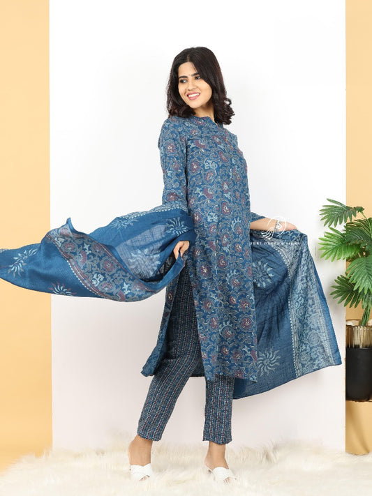 Spun Cotton Silk 3-Piece Salwar Set
