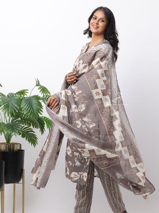 Spun Cotton Silk 3-Piece Salwar Set