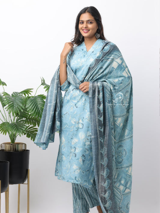 Spun Cotton Silk 3-Piece Salwar Set