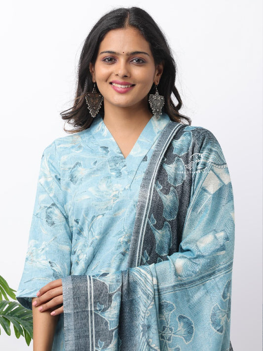 Spun Cotton Silk 3-Piece Salwar Set