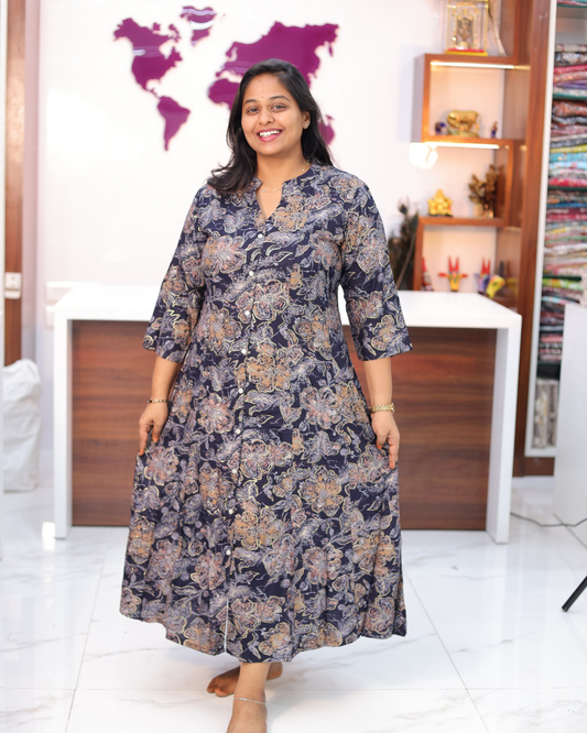 Budget Friendly Plus Size Aline Kurti - PSAK09