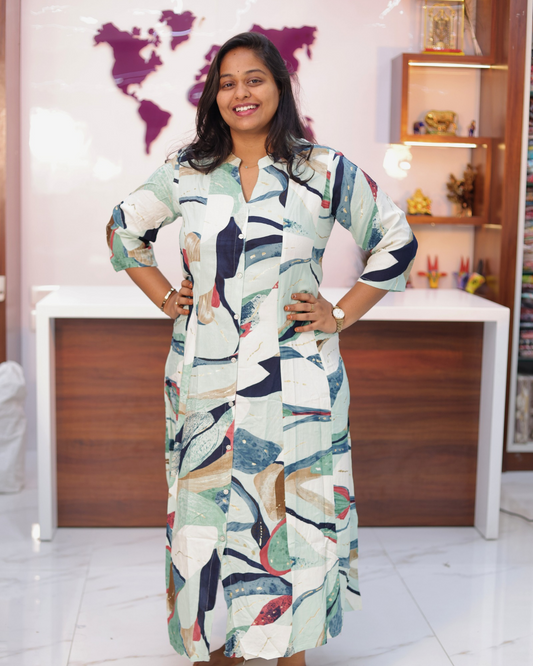 Budget Friendly Plus Size Aline Kurti - PSAK11