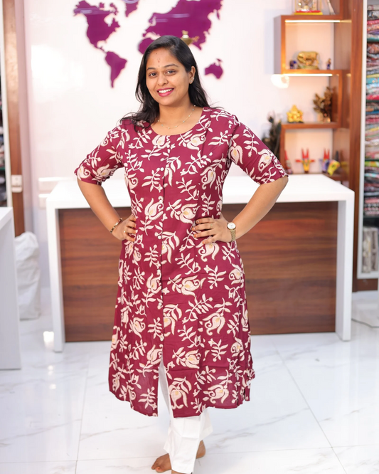 Budget Friendly Plus Size Aline Kurti - PSAK17