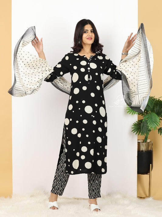 Spun Cotton Silk 3-Piece Salwar Set