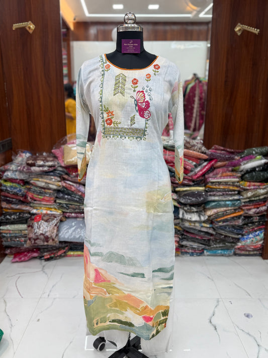 Premium Khadi Cotton 3 Pcs Salwar Set - PKSS07