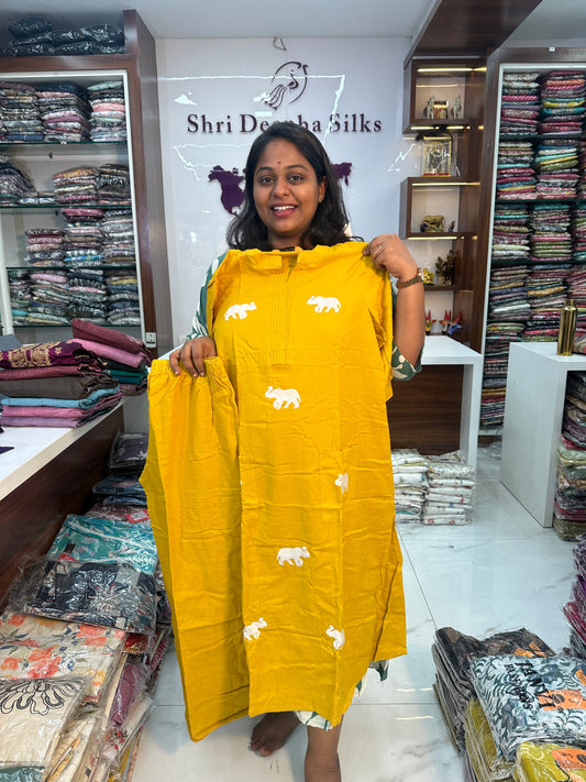 Classic Elephant Yellow Co Ord Set - CECS06