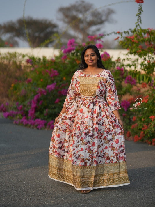 Floral Olive premium Maxi