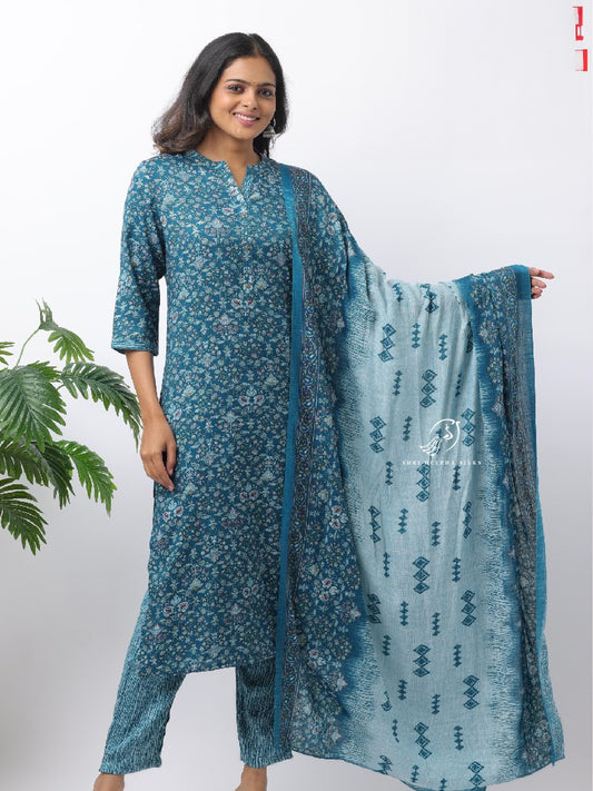 Spun Cotton Silk 3-Piece Salwar Set