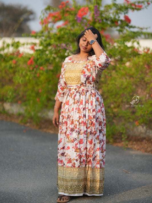 Floral Olive premium Maxi