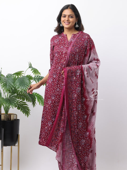 Spun Cotton Silk 3-Piece Salwar Set