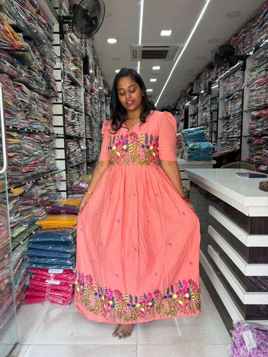 Crochet Maxi Peach