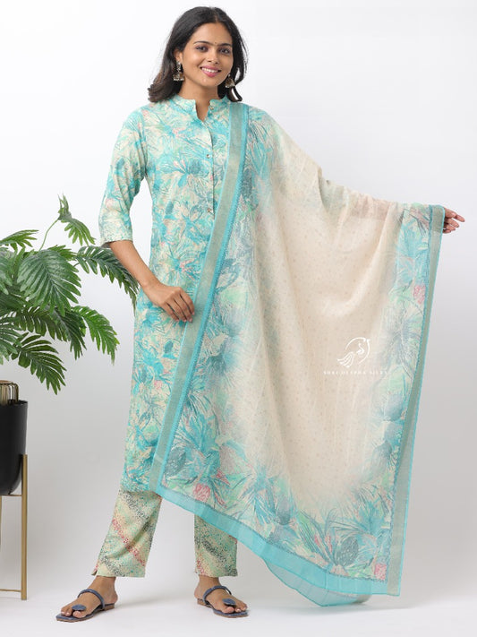 Spun Cotton Silk 3-Piece Salwar Set