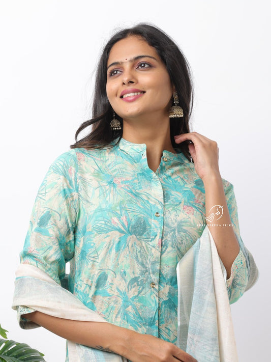 Spun Cotton Silk 3-Piece Salwar Set