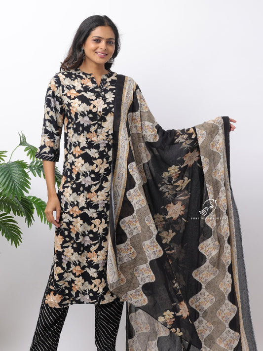 Spun Cotton Silk 3-Piece Salwar Set