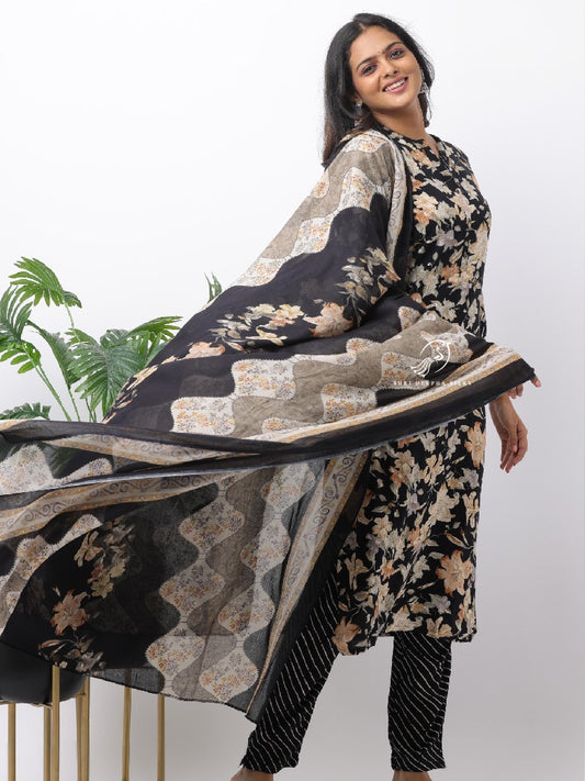Spun Cotton Silk 3-Piece Salwar Set