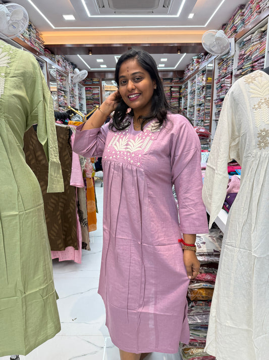 Khadi Cotton Aline Kurti - ALKT100