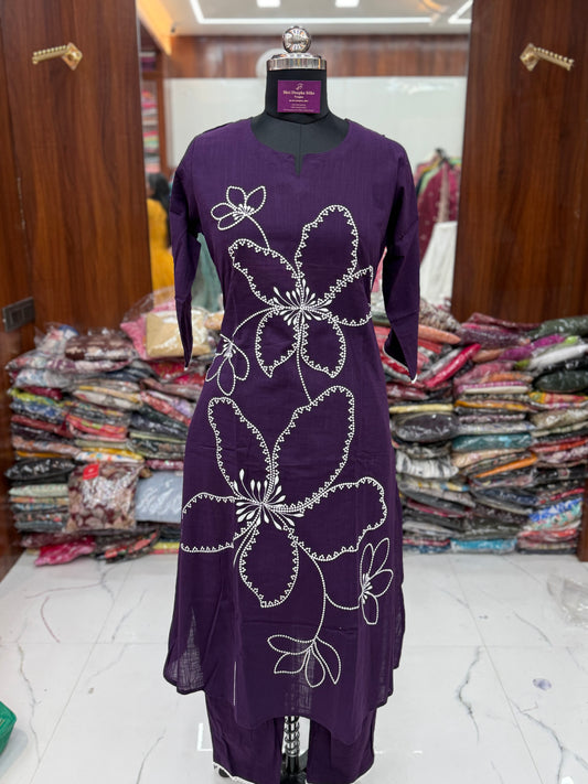 Premium Khadi Cotton 3 Pcs Salwar Set - PKSS04