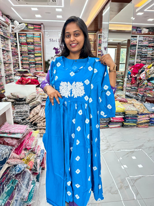 Vibrant Cotton Co Ord Set Blue