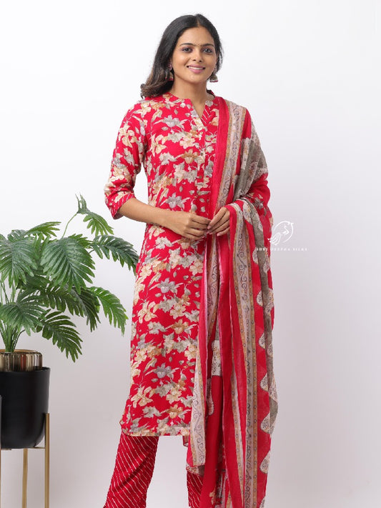 Spun Cotton Silk 3-Piece Salwar Set