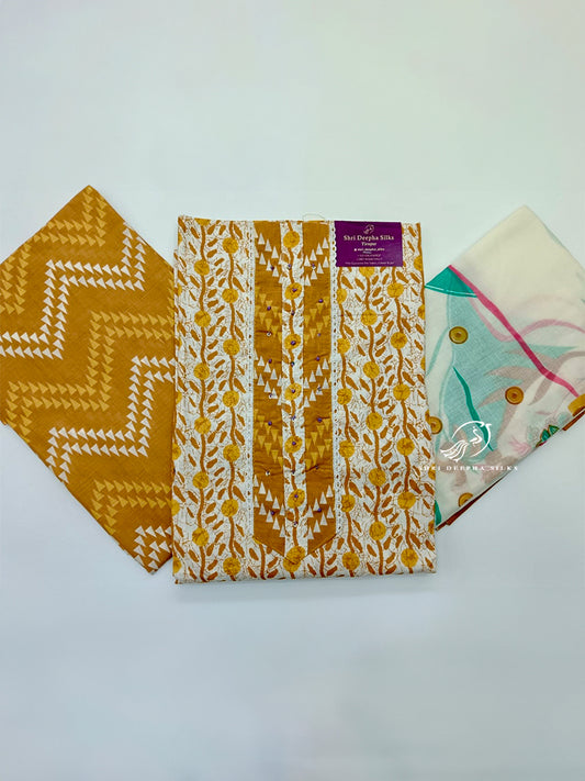 Unstitched Salwar Materials Premium Cotton
