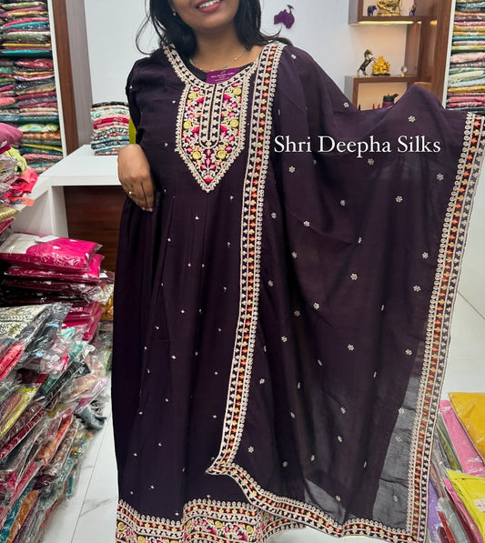 Premium Anarkali Silk Salwar Set