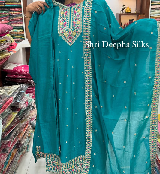 Premium Anarkali Silk Salwar Set