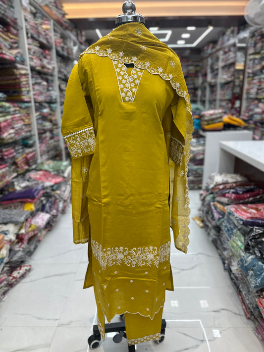 Premium Party Wear 3 Pcs Salwar Set - PSS