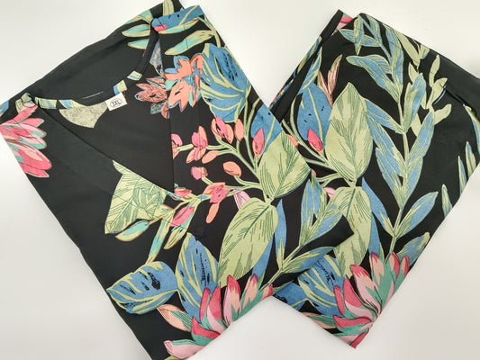 Co ord Set - Black Floral JPCO01
