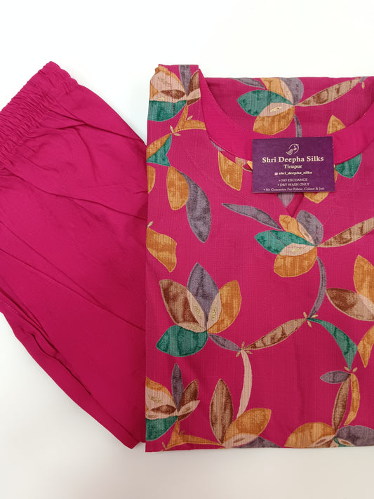 Co Ord with Dupatta - Floral Print