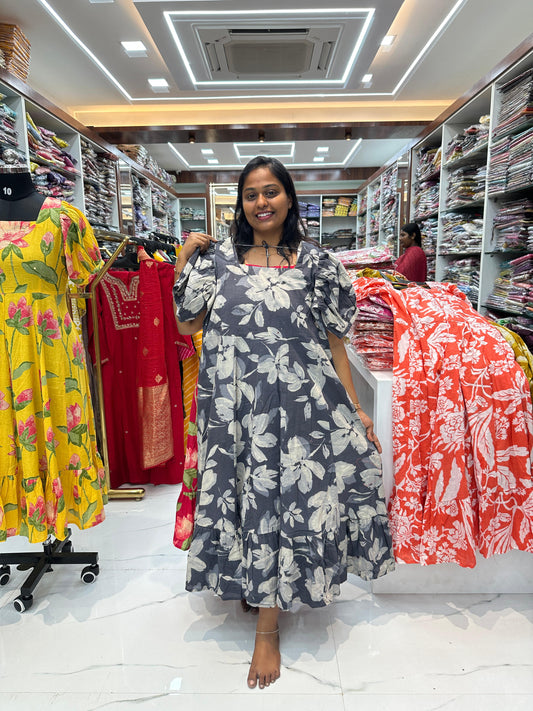 Jaipur Cotton Puff Midi - JPM07