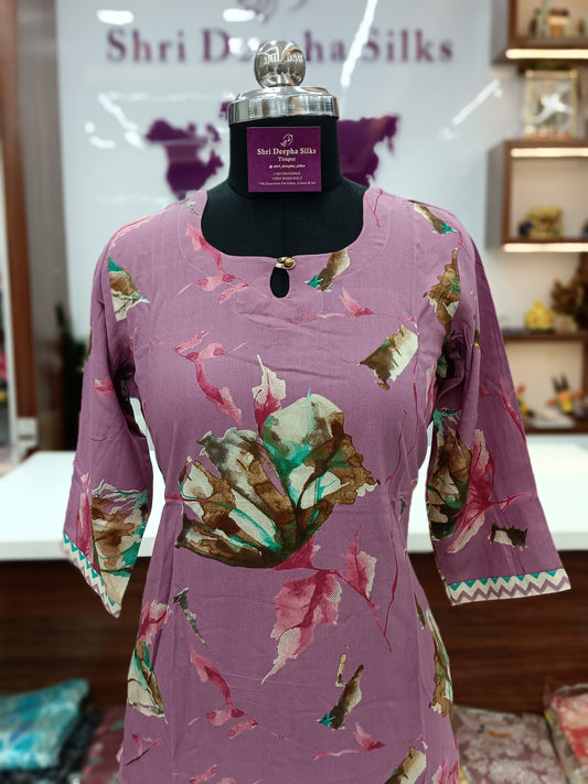 Office Wear Spun Cotton 2 Pcs Salwar Set