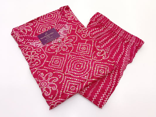 Office Wear Spun Cotton 2 Pcs Salwar Set