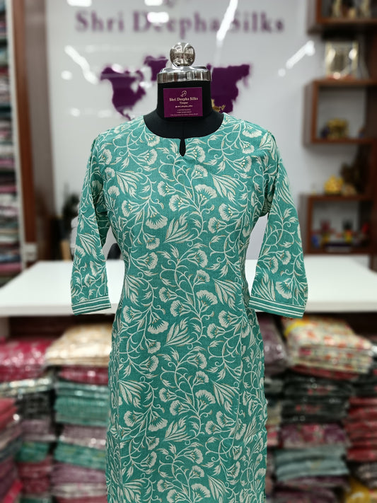 Office Wear Spun Cotton 2 Pcs Salwar Set