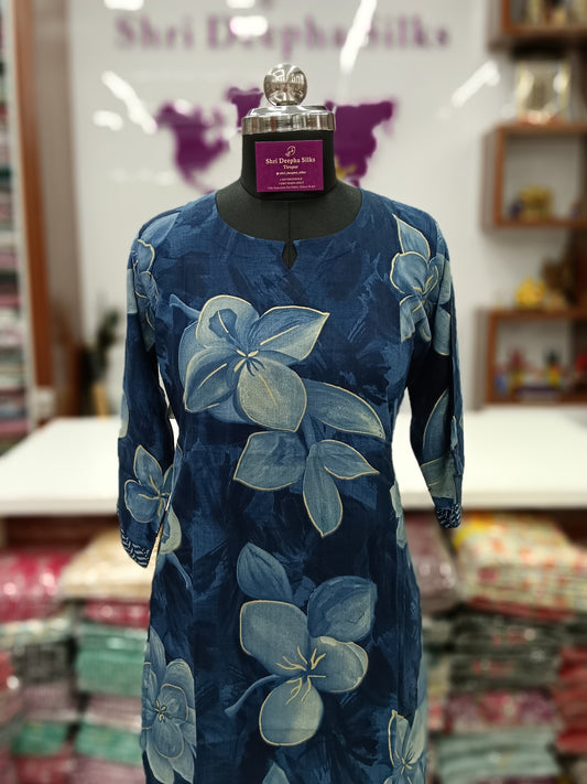Office Wear Spun Cotton 2 Pcs Salwar Set