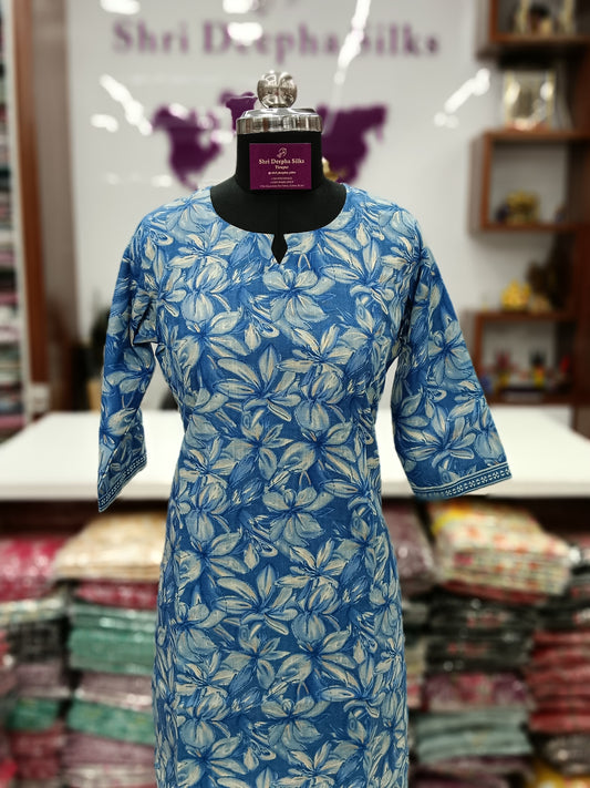 Office Wear Spun Cotton 2 Pcs Salwar Set