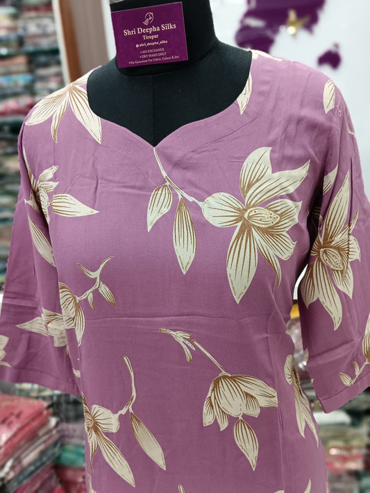 Office Wear Spun Cotton 2 Pcs Salwar Set