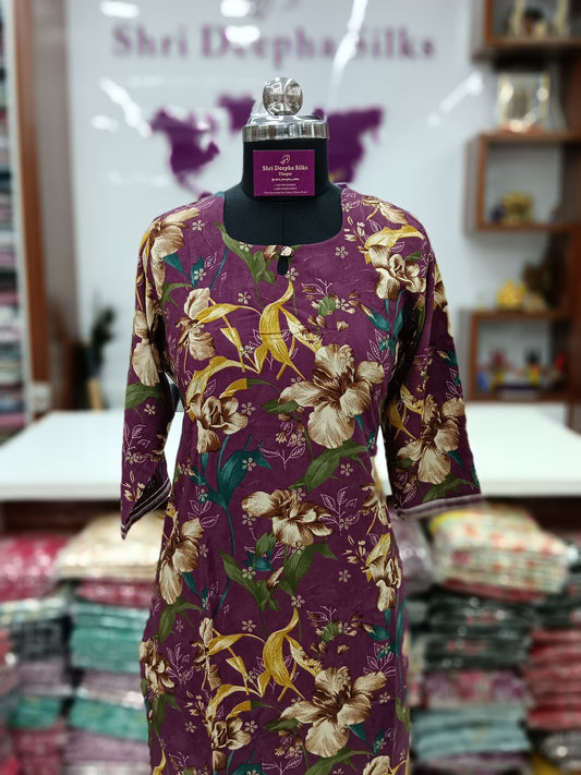 Office Wear Spun Cotton 2 Pcs Salwar Set