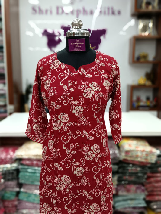 Office Wear Spun Cotton 2 Pcs Salwar Set