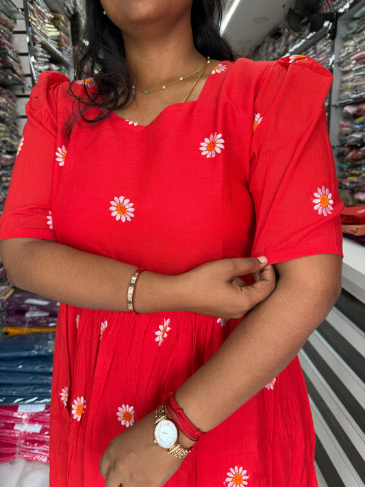 Sunflower Midi Red - SM03
