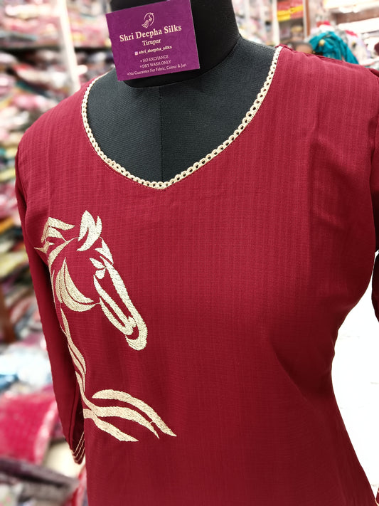 Plain Co Ord Set Majestic Maroon - PCS02